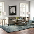 thumbnail image 6 of Evelyn&Zoe Hera 45" Wide Rectangular Coffee Table with Mirror Shelf, Brass, 6 of 8