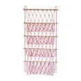 thumbnail image 4 of Hanging Organizer Plush Toy Storage Bedroom Books Stuffed Animal Net Hammock Pink, 4 of 8