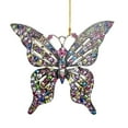 thumbnail image 3 of Flat Butterfly Christmas Hanging Decorations - Acrylic Butterfly Ornaments, Festive Christmas Home Decor, Souvenir Gifts, Colorful Butterfly Xmas Tree Ornament, 3*3.5in/7.6*9cm, B, 3 of 5