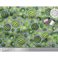 thumbnail image 2 of Soimoi Rayon Fabric Pear,Lemon & Watermelon Fruits Print Fabric by The Yard 42 Inch Wide, 2 of 3
