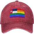 thumbnail image 2 of Pride Rainbow LGBT Flag of North Carolina Baseball Cap Women Men Hat Vintage Trucker Sun Hat Dad Cowboy Hats, 2 of 8