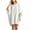 White, variant on ChaoHeng Cotton Dress for Women Dresses for with Sleeves Batwing Solid Crew Neck Pocket Loose Tunic Summer Black S