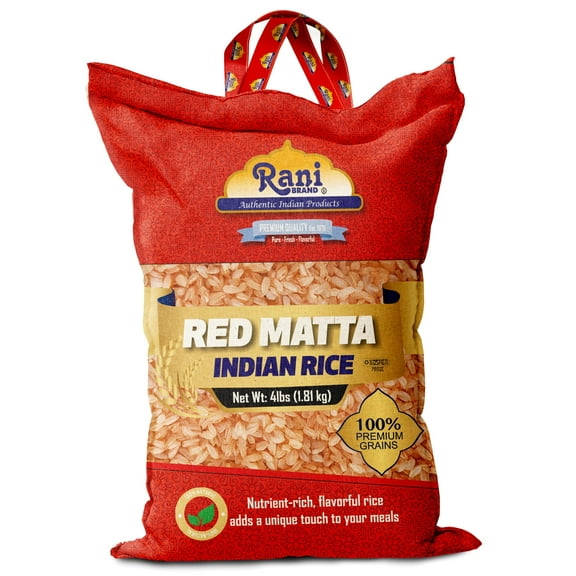 Rani Red Matta Indian Rice 64oz (4lbs) 1.81kg Cloth Bag ~ All Natural | Gluten Friendly | Vegan | Kosher | Export Quality | Indian Origin