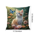 thumbnail image 3 of Uutvery Adorable Animal Print Pillow Cover, 18x18 Inch Whimsical Creature Designs on Soft Plush, Charming Cushion Case for Sofa Living Room and Bed, Fun and Playful Home Accent, 3 of 7