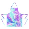 thumbnail image 2 of Colorful Tie Dye Pattern Apron-Garden Aprons for Women with Pockets-Cotton Linen Waterproof Kitchen Cooking Gardening Aprons Adjustable for Kitchen,Cooking,BBQ and Salon 33x27 Inch, 2 of 7