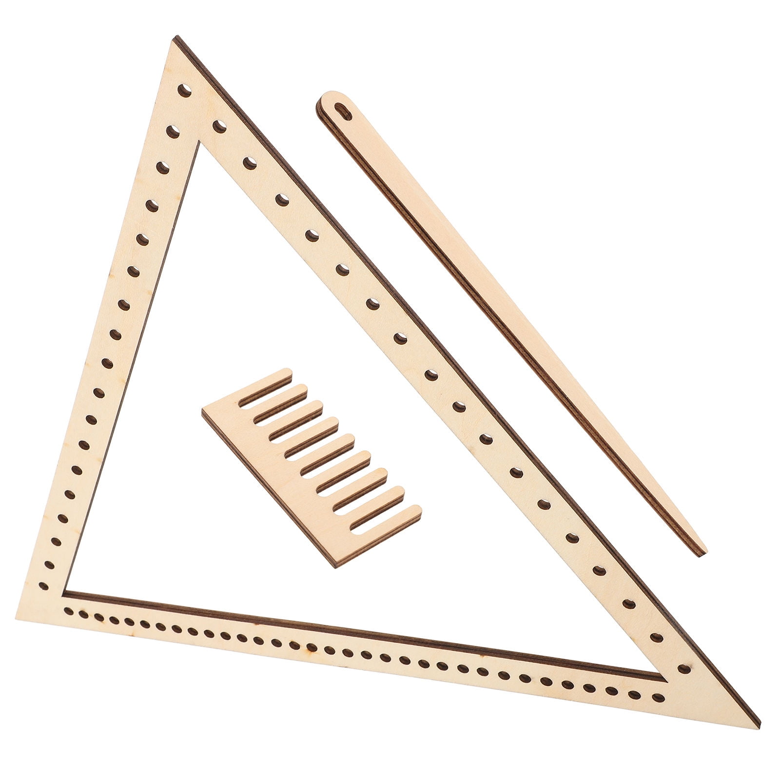 HOMEMAXS 2 Sets  Weaving Loom Crafting Weaving Triangle Weaving Handcraft Weave Board Weaving Tool
