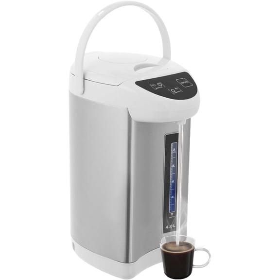Electric Hot Water Pot Urn, Water Boiler & Warmer 4 Liter, Hot Water Dispenser with 3 Water Dispensing Modes, 750W Hot Water Kettle Instant Heating for Coffee & Tea (grey)
