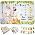 thumbnail image 1 of Cartel fotográfico Monthly Milestone Blanket A&JS Tots Baby, 60 x 40 +1 año, 1 of 7