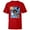 Red, variant on Marvel Studios The Marvels Super Heroes and Flerkittens Cute - Short Sleeve T-Shirt for Kids - Customized-Athletic Heather