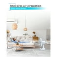 thumbnail image 4 of BLACK+DECKER BFDT12SW 12-In. 3-Speed Oscillating Portable Table Fan, White, BFDT12SW, 4 of 7