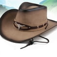 thumbnail image 4 of Becaristey Unique Cowboy Hat Men Block Sunlight In Fashionable Style And Color Scheme Is Versatile And Not Niumao Huang, 4 of 6