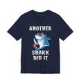 thumbnail image 3 of Funny Amputee T-Shirt “A Shark Week V1” Humor Crew Neck T-Shirt, 3 of 4