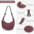 thumbnail image 3 of Saddle Bag for Women Shoulder Bag Crescent Purse Trendy Crossbody Bag Hobo Handbag, 3 of 6