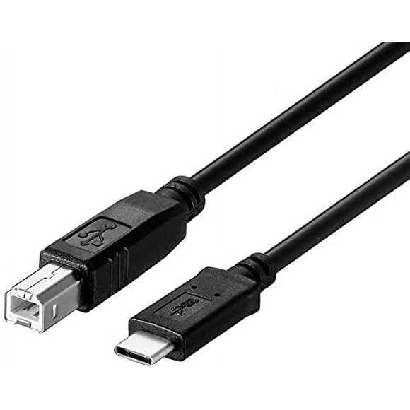 Storel Cable De Impresora Para Iphone 15 Cable De Impresora Usb B A Usb C De 6.6 Pies Para Macbook Pro Iphone 16 Pro Air Cable Midi Para Yamaha Casio Digital Piano Teclado Midi Controlador De Dj Dac A