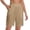 Khaki, variant on Capris for Women Summer Stretch Knee Length Workout Yoga Pants Casual Elastic Waist Cropped Joggers with Pockets plus Size Casual Dress Pants for Women Animal Print Pants for Women High