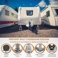 thumbnail image 4 of WELLUCK RV Stabilizers Jacks 4 Pack,Screw Jack Stands for RV Camper Travel Trailer Leveling,Aluminum,Single Support Up to 6000 Lbs, Adjusta, 4 of 8