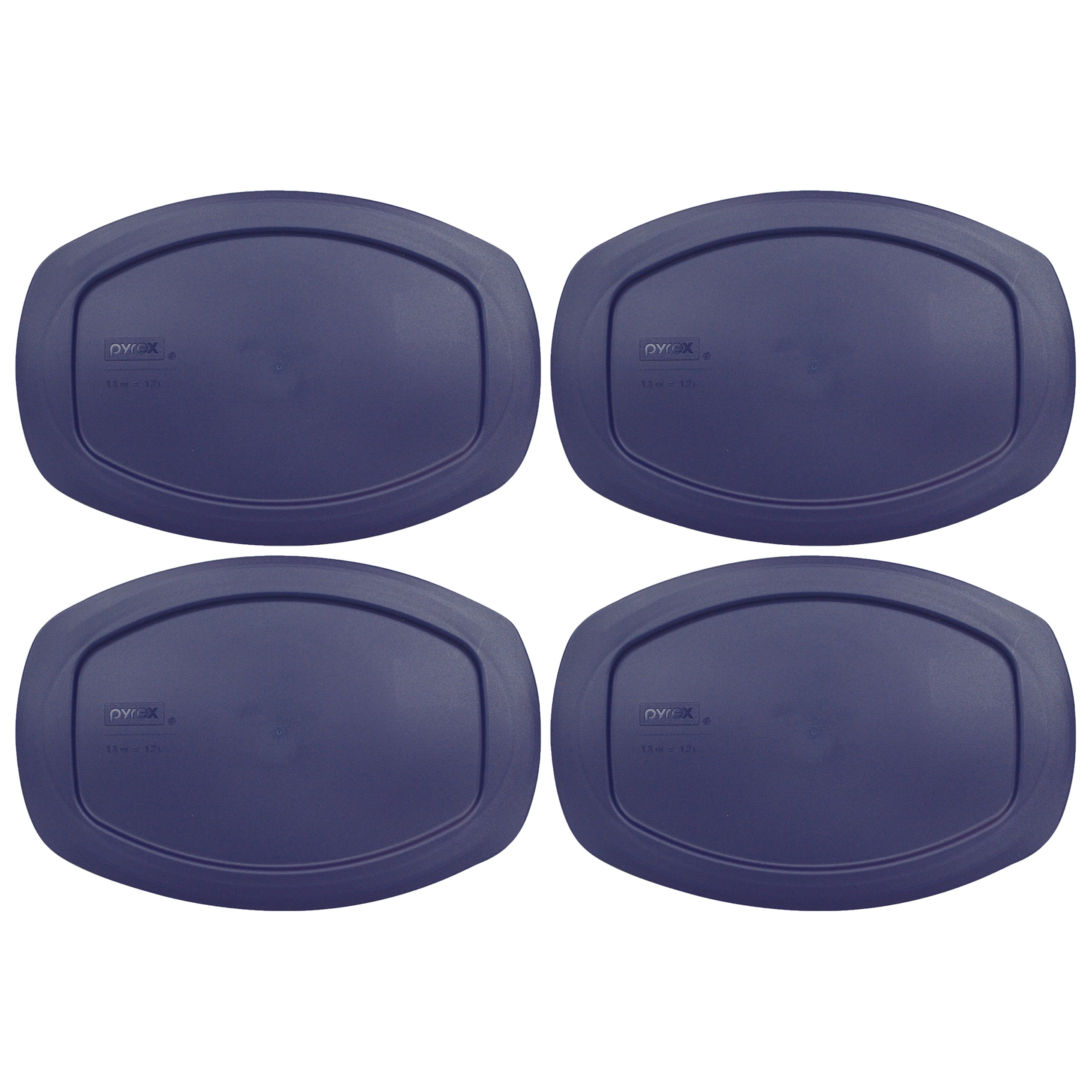 Pyrex Easy Grab C702PC Blue Plastic Oval Replacement Lid Cover (4