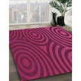 thumbnail image 2 of Ahgly Company Indoor Round Patterned Crimson Red Area Rugs, 5' Round, 2 of 6