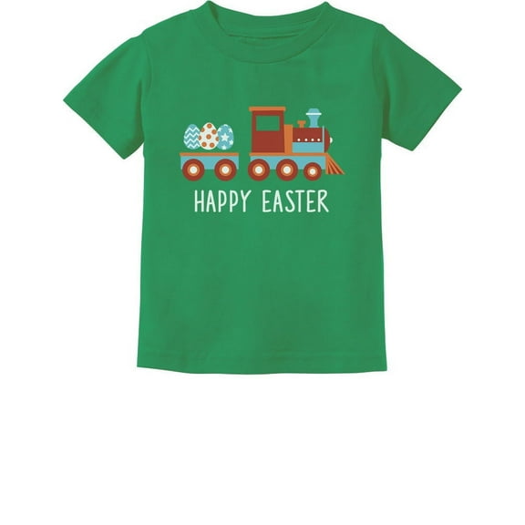 Tstars Boys Unisex Easter Holiday Shirts Easter Eggs Hunt Easter Train Kids Happy Easter Party Shirts Easter Gifts for Boy Toddler Infant Kids T Shirt