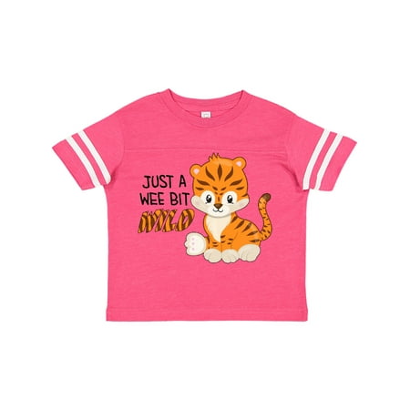 

Inktastic Just a Wee Bit Wild- cute tiger cub Gift Toddler Boy or Toddler Girl T-Shirt