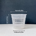 thumbnail image 7 of Orchid Flower Pot Clear Orchid Pot with Drainage Holes Raised Bottom Breathable Slotted Plant Pot for Repotting Indoor Outdoor Use, 7 of 7
