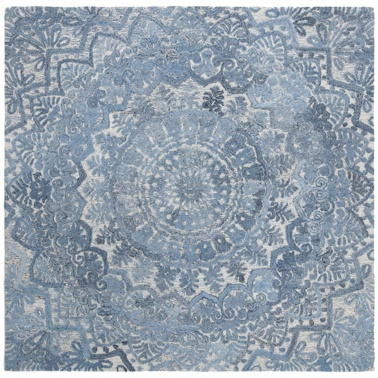 SAFAVIEH Marquee Georgiana Floral Area Rug, Blue/Ivory, 9' x 12'