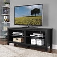 thumbnail image 3 of Kingfisher Lane 58" Wood TV Console in Black, 3 of 3