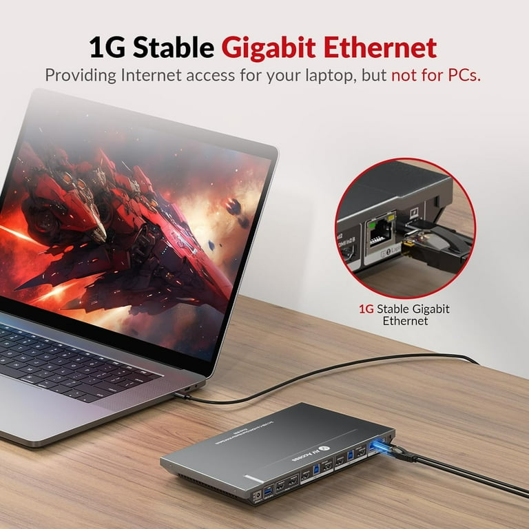 AV Access iDock B30 USB-C KVM Switch Docking Station, 3-Port AV Access iDock B30 USB-C KVM Switch Docking Station, 3-Port
