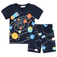 thumbnail image 1 of Little hand Pyjama 2 Pcs pour Tout-Petits Garçons, Planètes, Tenue de Nuit pour Enfants, 4T, 1 of 5