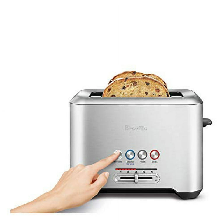 Breville Bit More 4-Slice Toaster, Brushed Stainless Steel, BTA730XL