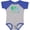 Baseball Heather and Royal, variant on Inktastic My Nonna Loves Me Cute Elephants Boys or Girls Baby Bodysuit