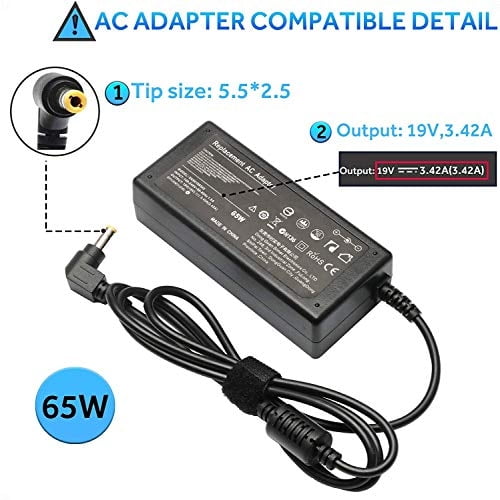 Cargador adaptador de CA para Toshiba Satellite C55D-B5214, C55D-B5310