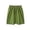Green, variant on Boys' 100% Cotton School Uniform Shorts - Elastic Waistband Relaxed Fit Knee Length Summer Shorts for Kids, Green,Size 5-6 T