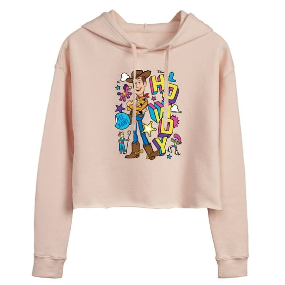 Toy Story 4 - Woody Howdy - Juniors Cropped Pullover Hoodie