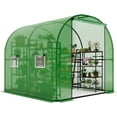 thumbnail image 3 of QinaQin Serre Encastrée Robuste avec Couverture en PE et Ventilation, Vert, 3 of 6