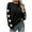 Black, variant on Kaemgyyd Womens Crewneck Tops Casual Soft Printing Long Sleeve Knit Sweater Fall Winter Lightweight Pullover Clothing