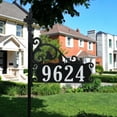thumbnail image 5 of Address America USA HandCrafted, Double-Sided Boardwalk Reflective Address Sign 47" Post, 5 of 11