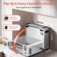 thumbnail image 3 of Beelicous Pro 19QT Digital 8-in-1 Air Fryer Toaster Oven, 550°F Flavor-Lock Tech, Flip Up & Away Capability, 40+ Recipes, Airfryer Countertop Oven Combo, 4 Accessories, Fit 13 Pizza, Stainless Steel, 3 of 5