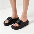 thumbnail image 2 of YOUYEDIAN Sandals for Women Summer Backless Open Toe Versatile Breathable Comfy Fashion Buckle Deco Sandals Casual Waterproof Non Slip Flat Platform Shoes, 2 of 5