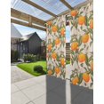 thumbnail image 3 of nqOlkjepod Outdoor Curtains for Patio Waterproof, Vintage Orange Outdoor Privacy Panels Grommet, Farmhouse Botanical Plants Leaves Fruit Blackout Outside Curtains for Porch/Cabana 54"x108", 1 Panel, 3 of 8