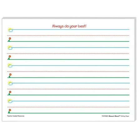 Teacher Created Resources  Smart Start K-1 Writing Paper - 100 Sheets Per Pack - 2 Each