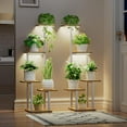 thumbnail image 3 of Plant Stand Indoor with Grow Light Metal Plant Shelf for Indoor Plants Multiple ed Corner Plant Stand Shelves Plant Rack Display Flower Holder for Living Room Patio Balco, 3 of 7