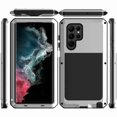 thumbnail image 4 of Dteck Samsung S22 Ultra Case (No Screen Protector), Rugged Military Metal Heavy Duty Armor Case for Man Outdoor,Silver, 4 of 4