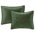 thumbnail image 2 of 3 Piece Velvet Quilt Set Green King/Cal King, 2 of 8