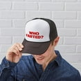 thumbnail image 5 of CafePress - Who Farted - Adjustable Unisex Printed Trucker Hat with Mesh Back, 5 of 8