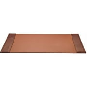 Brown Crocodile Embossed 34 x 20 Side-Rail Desk Pad