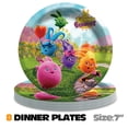 thumbnail image 6 of Sunny Bunnies Birthday Party Decor Set - 5x2.3ft Backdrop Banner, Paper Plates, Cake Toppers & Fan Decorations, 6 of 6