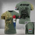 thumbnail image 1 of t-shirt à Imprimé Drapeau Français 3d, Procédé flexible, Style de Rue, Manches Courtes, Haut pour Homme, 1 of 5
