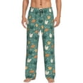 thumbnail image 2 of Goofa Flowe Rooster Printed Soft Pajama Pants for Men, Wide Leg Comfy Casual Lounge Yoga Pants-, 2 of 9