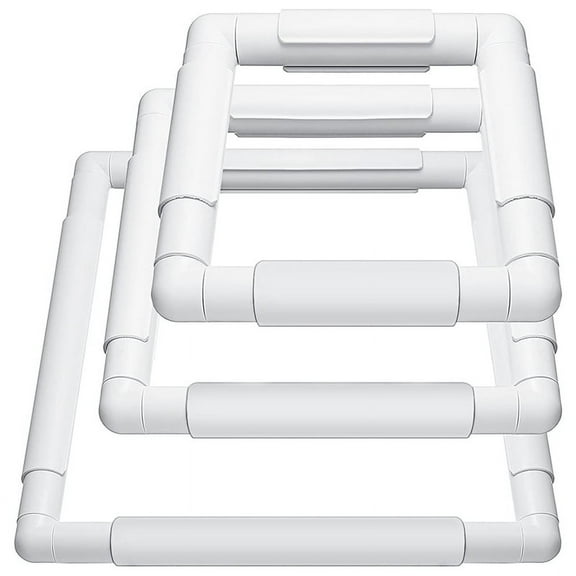 Square Embroidery Hoop Frames White Rectangular Hoop Embroidery Snap Frame DIY Sewing Tools for Quilting Silk-Painting
